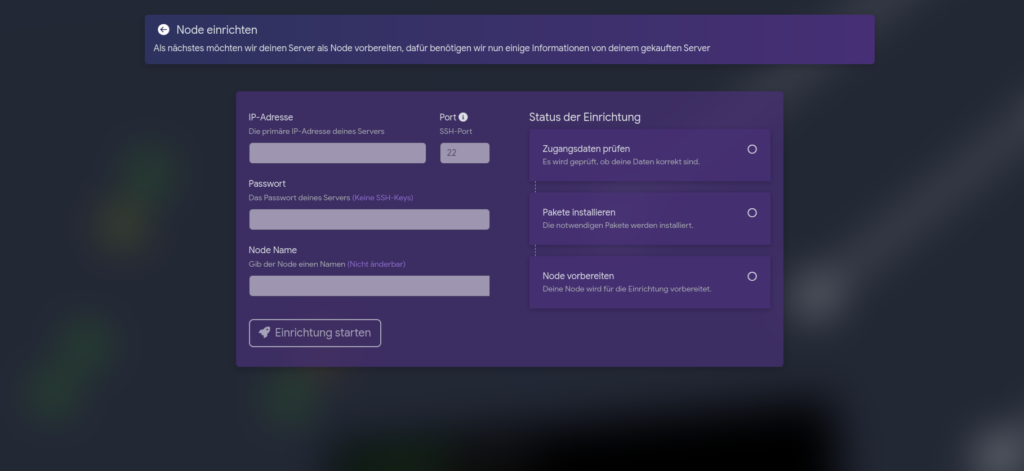 Node Creator Interface