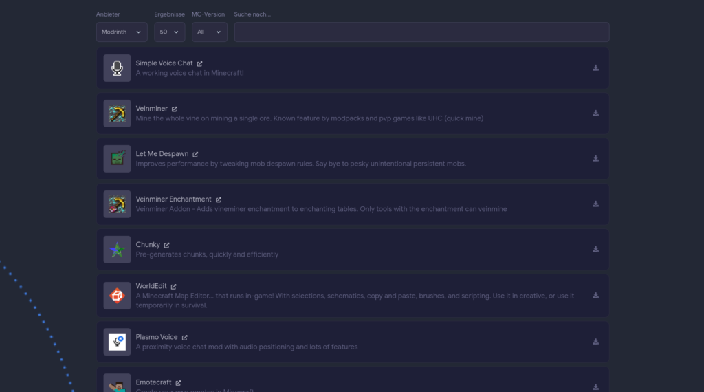 Plugin Manager Interface