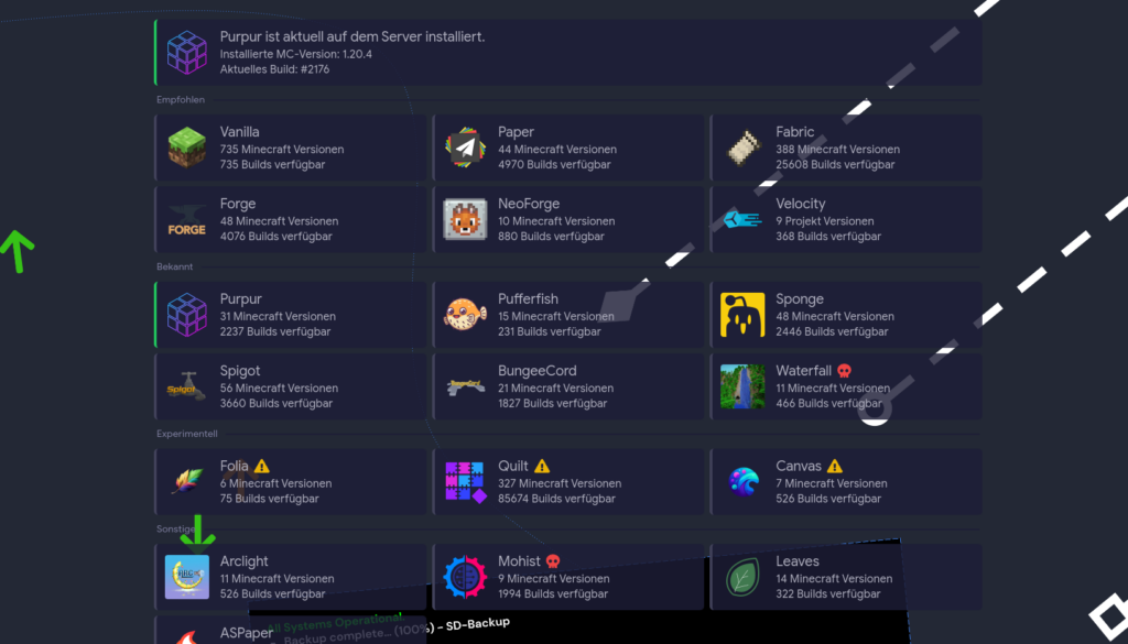 Version Manager Interface
